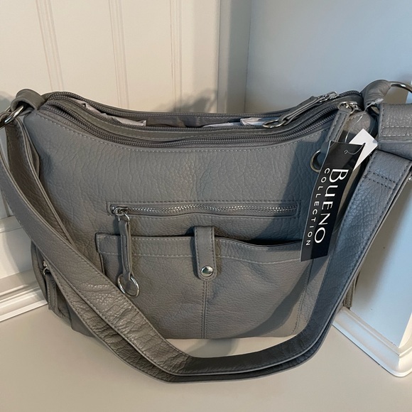 Bueno Crossbody Bag Gray Faux Leather 
NWT - Picture 1 of 11
